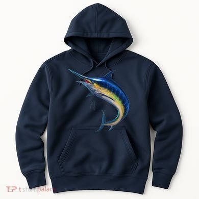 Leaping Blue Marlin Hoodie