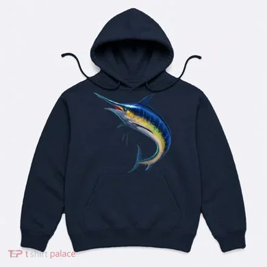 Leaping Blue Marlin Hoodie
