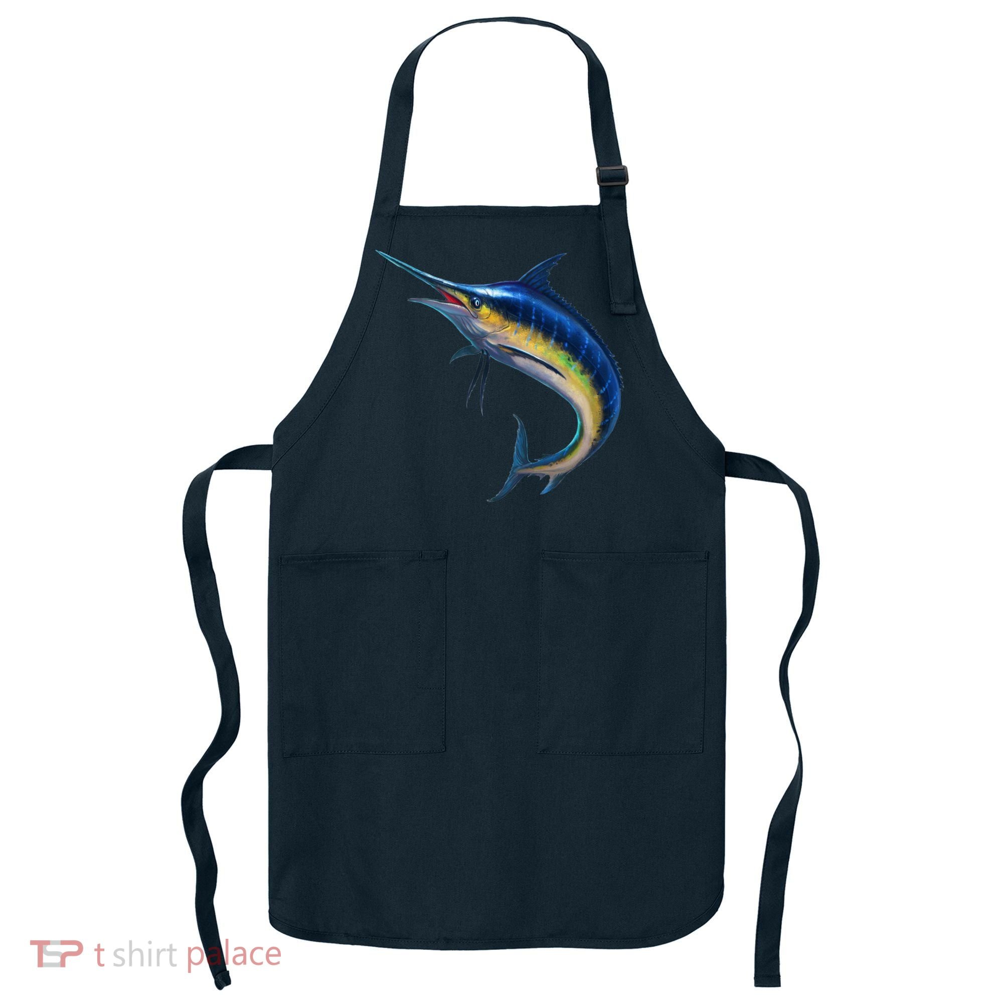 Leaping Blue Marlin Apron