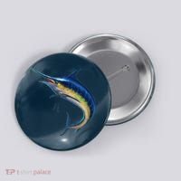 Leaping Blue Marlin Button thumb 0