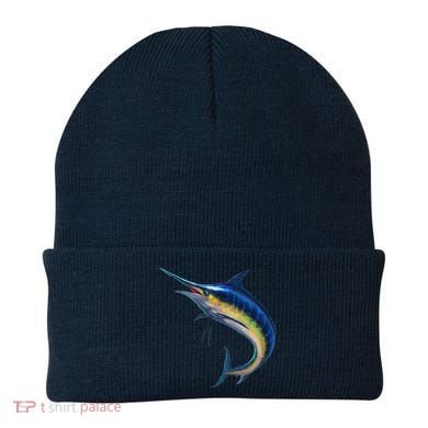 Leaping Blue Marlin Beanie