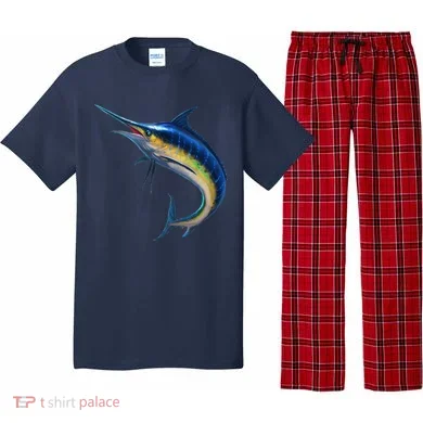 Leaping Blue Marlin Pajama Set