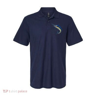 Leaping Blue Marlin Polo