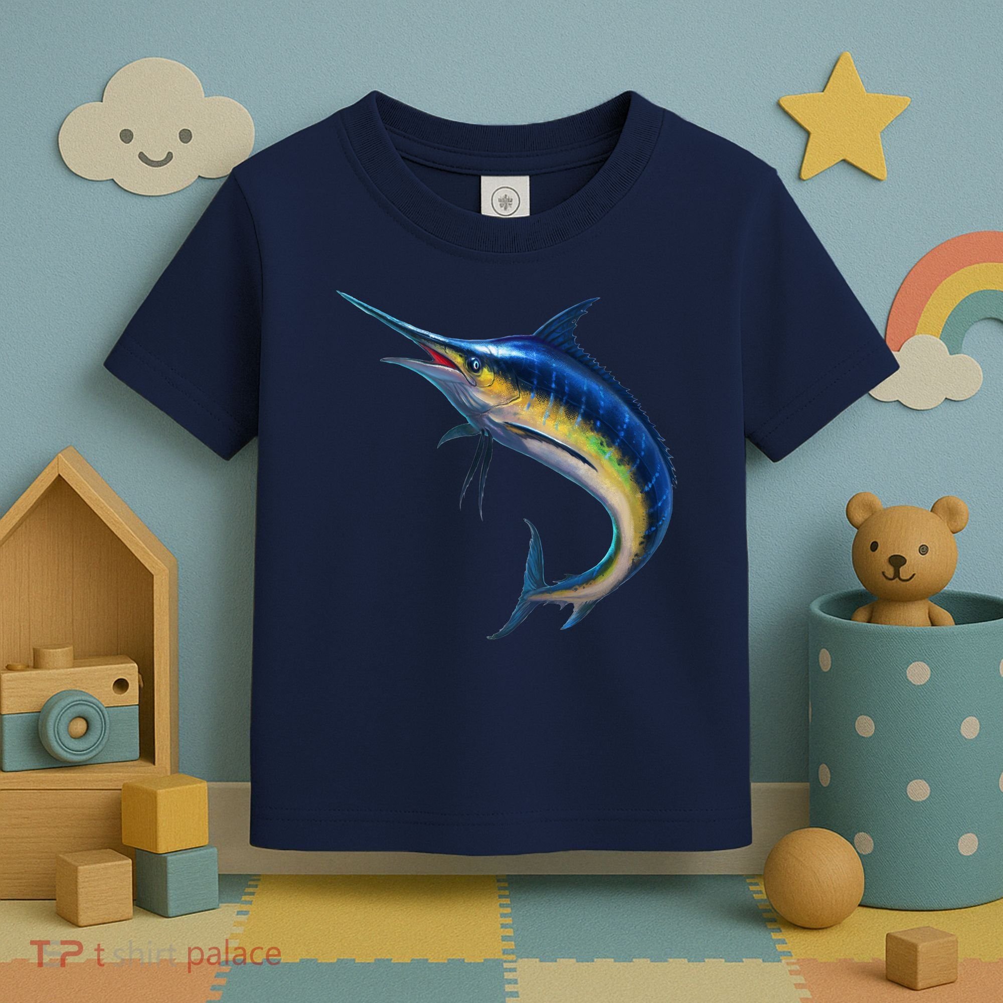 Leaping Blue Marlin Toddler T-Shirt