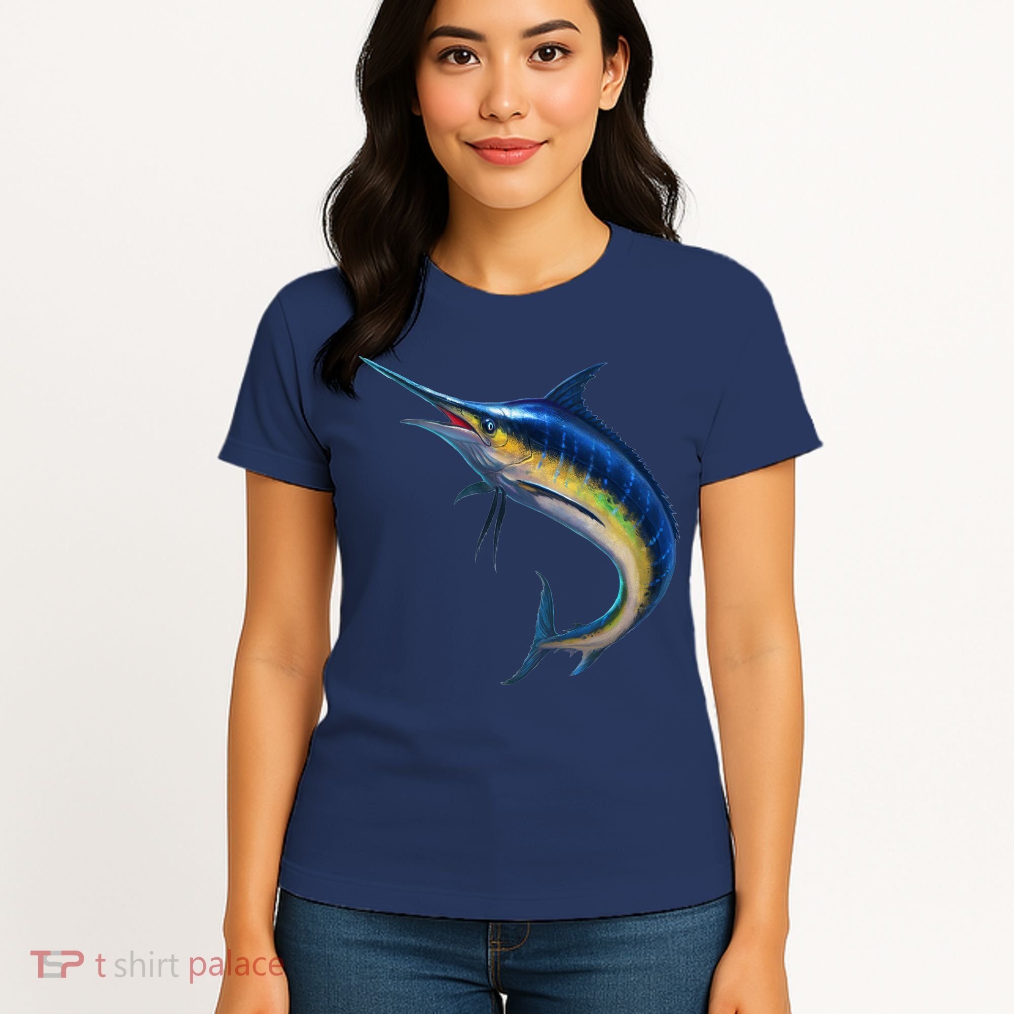 Leaping Blue Marlin Women's T-Shirt