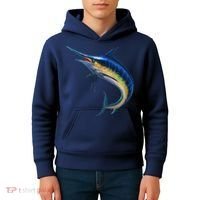 Leaping Blue Marlin Kids Hoodie thumb 4