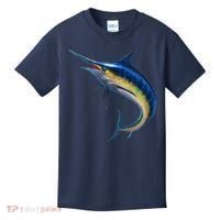 Leaping Blue Marlin Kids T-Shirt thumb 0