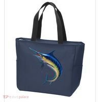 Leaping Blue Marlin Tote Bag thumb 3