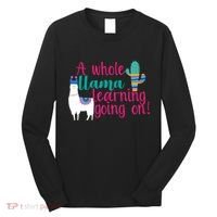 Learning Llama Long Sleeve Shirt thumb 0