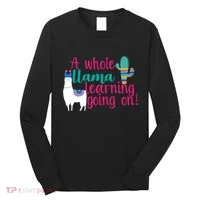 Learning Llama Long Sleeve Shirt thumb 0