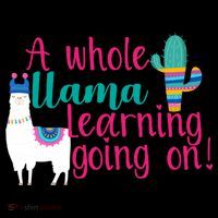 Learning Llama Long Sleeve Shirt thumb 2