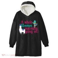 Learning Llama Hooded Wearable Blanket thumb 0