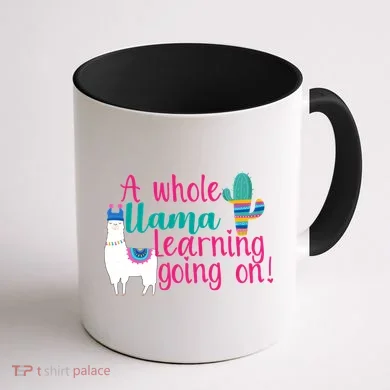 Learning Llama Coffee Mug back