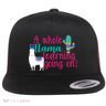 Learning Llama Flat Bill Trucker Hat