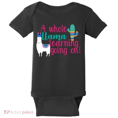 Learning Llama Baby Bodysuit