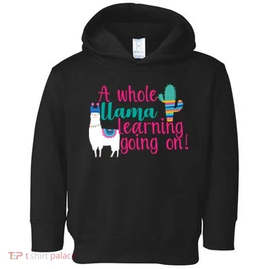 Learning Llama Toddler Hoodie