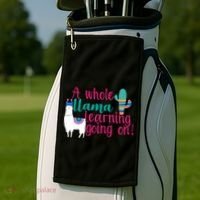 Learning Llama Golf Towel thumb 2