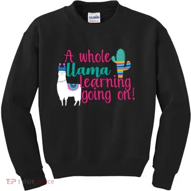 Learning Llama Kids Sweatshirt