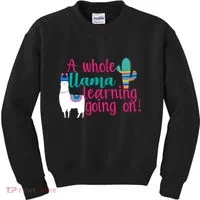 Learning Llama Kids Sweatshirt thumb 0