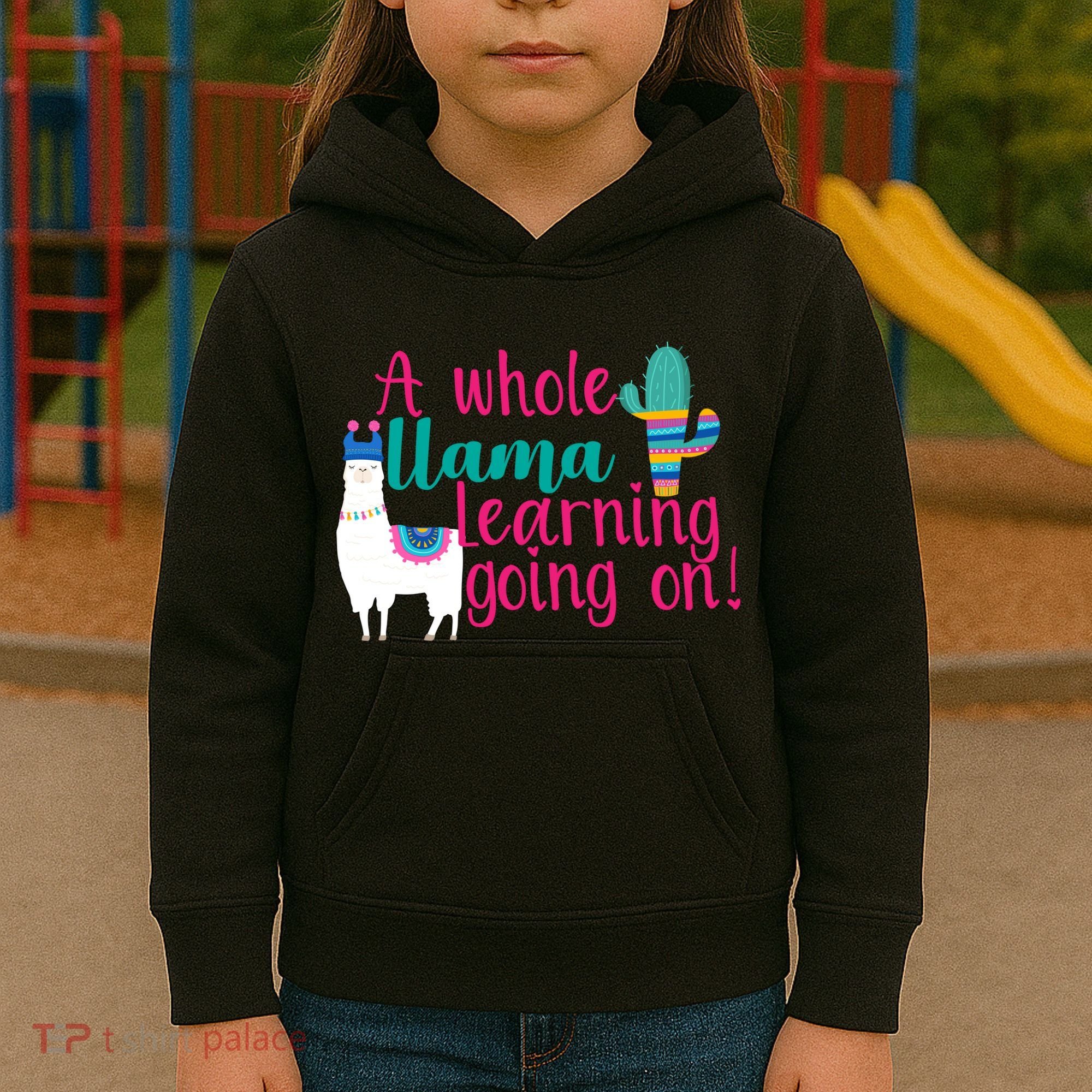 Learning Llama Kids Hoodie