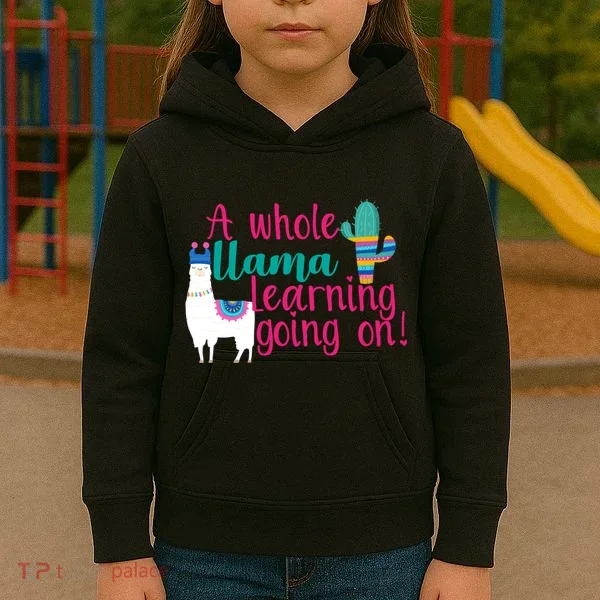 Learning Llama Kids Hoodie