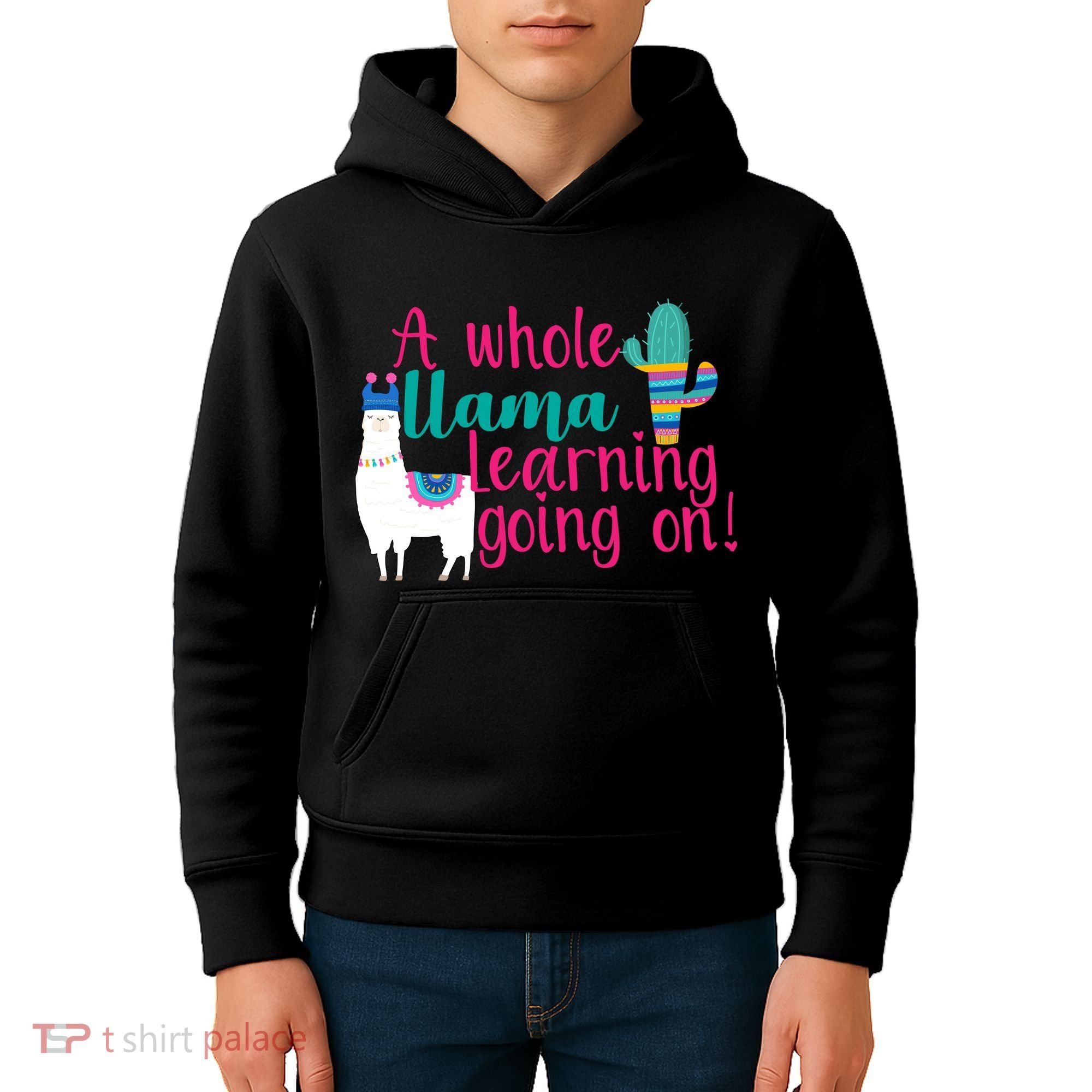 Learning Llama Kids Hoodie
