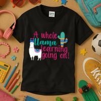 Learning Llama Kids T-Shirt thumb 3