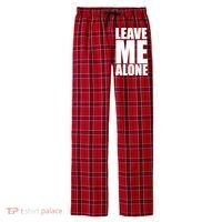 Leave Me Alone Men's Flannel Plaid Pajama Pants thumb 0