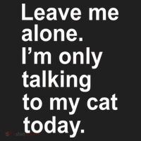 Leave Me Alone Talking To Cat Tumbler thumb 3