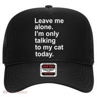 Leave Me Alone Talking To Cat Hat thumb 0