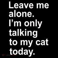Leave Me Alone Talking To Cat Women's T-Shirt thumb 6