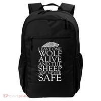 Leave One Wolf Alive And The Sheep Are Never Safe Backpack thumb 0