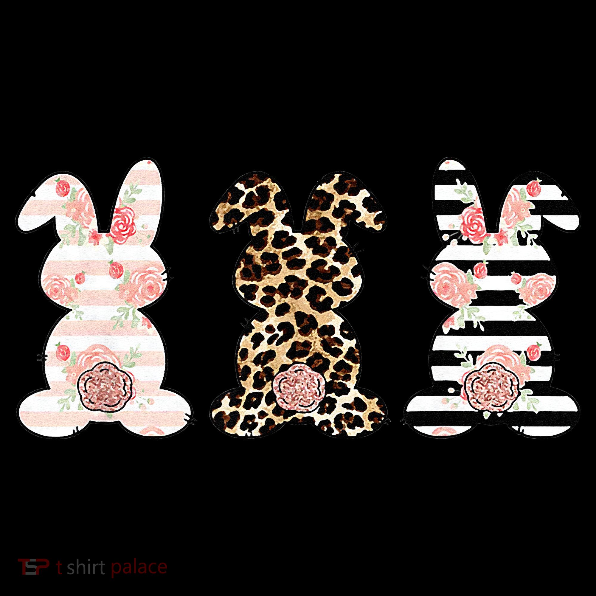 Leopard Easter Bunny Rabbit Trio Cute Easter Apron