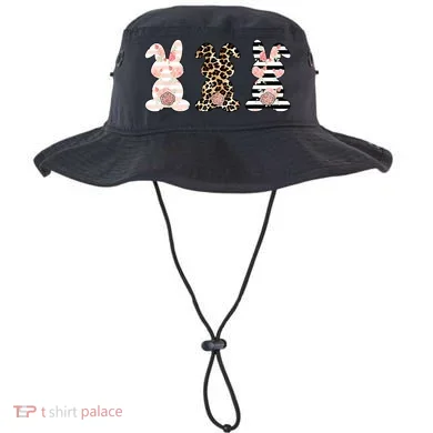 Leopard Easter Bunny Rabbit Trio Cute Easter Bucket Hat