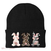Leopard Easter Bunny Rabbit Trio Cute Easter Beanie thumb 0
