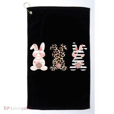 Leopard Easter Bunny Rabbit Trio Cute Easter Golf Towel