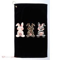 Leopard Easter Bunny Rabbit Trio Cute Easter Golf Towel thumb 0