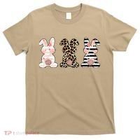 Leopard Easter Bunny Rabbit Trio Cute Easter T-Shirt thumb 0