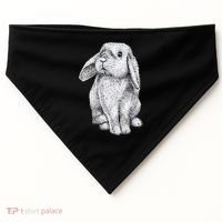 Lop Eared Bunny Rabbit Cute Gift USA-Made Doggie Bandana thumb 0