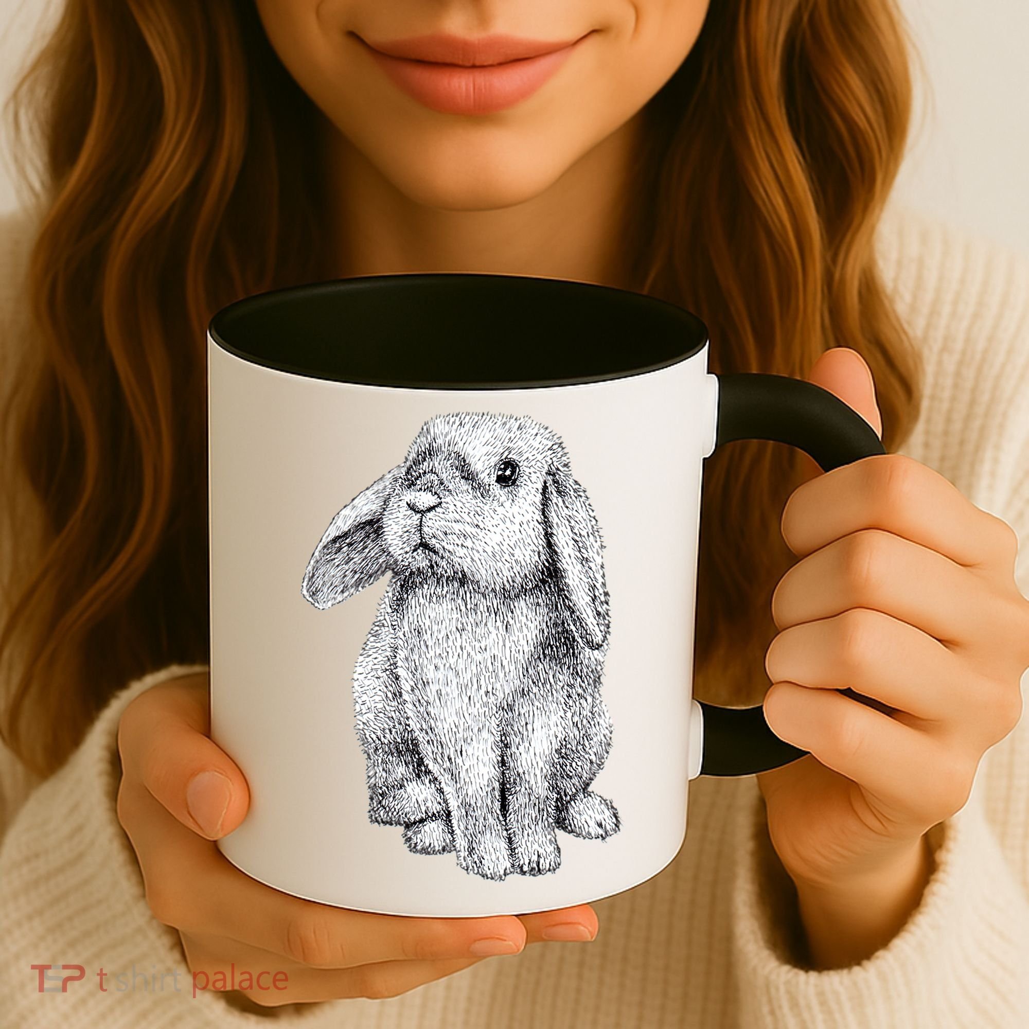 Lop Eared Bunny Rabbit Cute Gift Coffee Mug