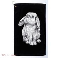 Lop Eared Bunny Rabbit Cute Gift Golf Towel thumb 0