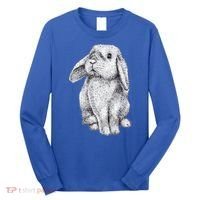 Lop Eared Bunny Rabbit Cute Gift Long Sleeve Shirt thumb 0