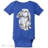 Lop Eared Bunny Rabbit Cute Gift Baby Bodysuit thumb 0