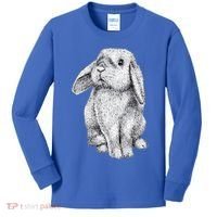 Lop Eared Bunny Rabbit Cute Gift Kids Long Sleeve Shirt thumb 0