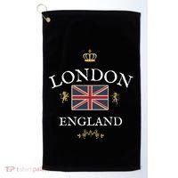 London England British Union Jack Flag Great Britain Uk Gift Golf Towel thumb 0