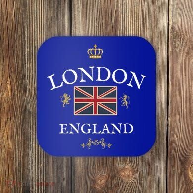 London England British Union Jack Flag Great Britain Uk Gift Coaster