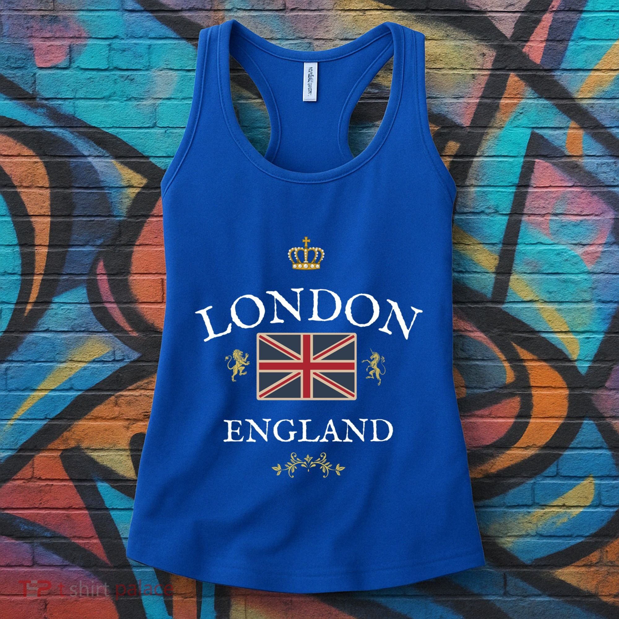 London England British Union Jack Flag Great Britain Uk Gift Women's Tank Top