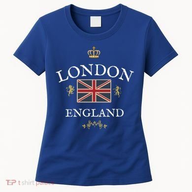 London England British Union Jack Flag Great Britain Uk Gift Women's T-Shirt
