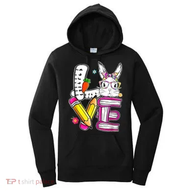 Love Easter Bunny School Women's Hoodie