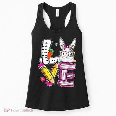 Love Easter Bunny School Women's Tank Top